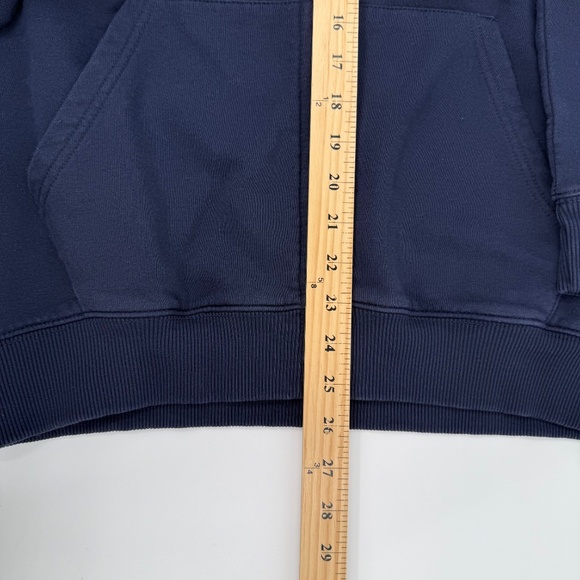 Quiksilver Hoodie Men Medium Blue Full Zip Fleece Sweater Skater Y2K Sweatshirt - Picture 12 of 13